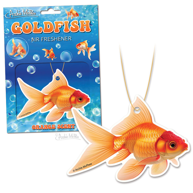 Upgrade your commute with the Goldfish Air Freshener, offering a refreshing orange aroma. Its charming hanging design brings a touch of whimsy to every car trip.